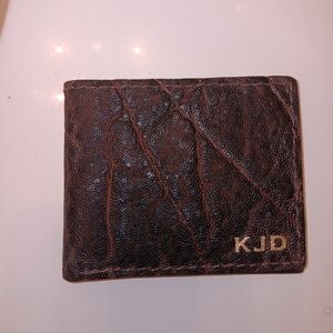 Yoder african elephant leather Wallet NEW!!!